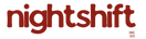Red 'nightshift' logo on a white background